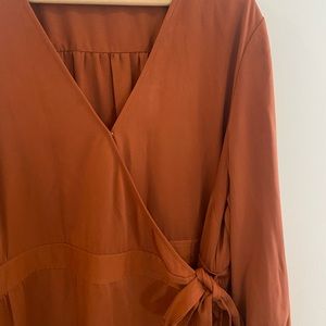 Fall wrap dress